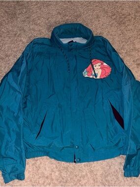 Vintage Swingster Ariel Little Mermaid Upcycled Windbreaker Jacket Large USA